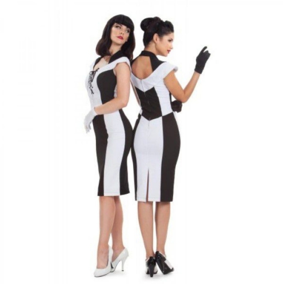 Tatyana Dresses & Skirts - 👗 Bettie Page Two Toned Colorblock Pencil Dress 👗